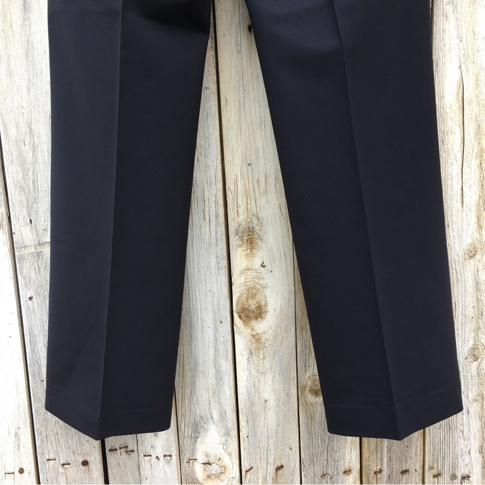 Lafayette 148 New York Italian Stretch Wool Menswear Pant Black 8 - Picture 12 of 16